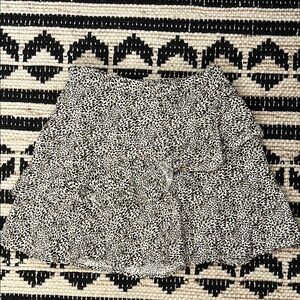 Chic Black and White Skater Skirt